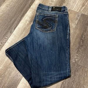 Ladies Silver Jeans Co Suki Capri size 16